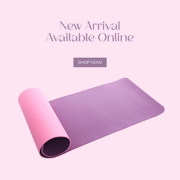 Free Simple Yoga Mat Shopee Photo Template to Edit Online