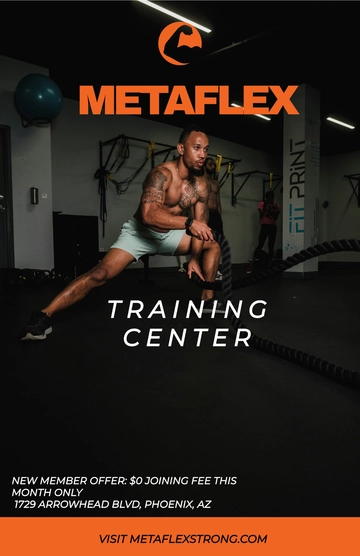 Free Gym Poster Template to Edit Online