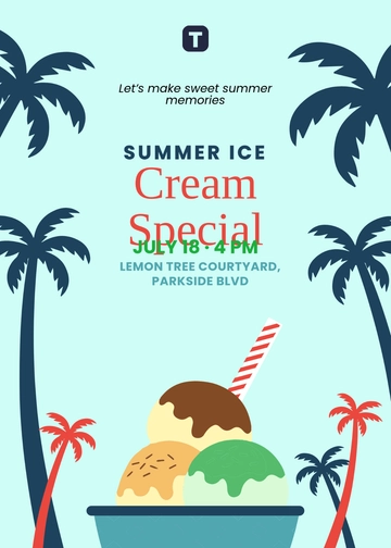 Free Cute Summer Invitation Design Template to Edit Online