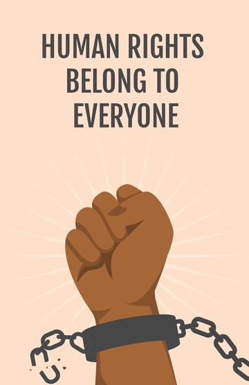 Free Handmade Human Rights Poster Template to Edit Online