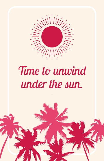Free Summer Vacation Poster Template to Edit Online