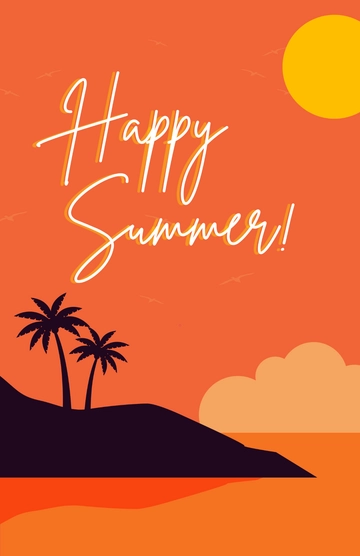 Free Hello Summer Poster Template to Edit Online