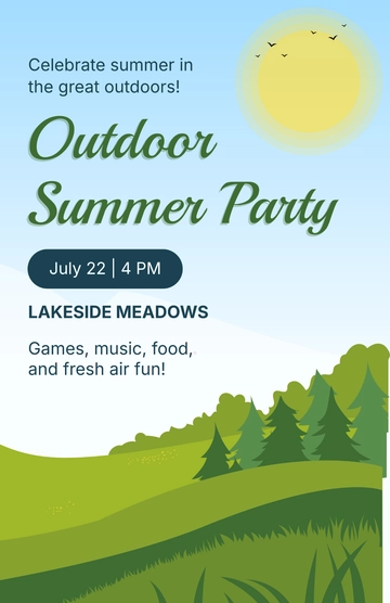 Free Outdoor Summer Poster Template to Edit Online