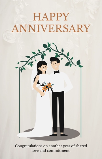 Free Congratulations Poster for Anniversary Template to Edit Online
