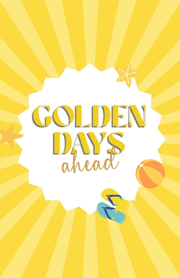 Free Yellow Summertime Poster Template to Edit Online