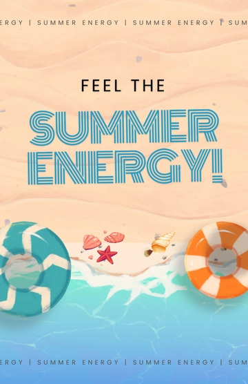 Free Creative Summer Vibes Poster Template to Edit Online