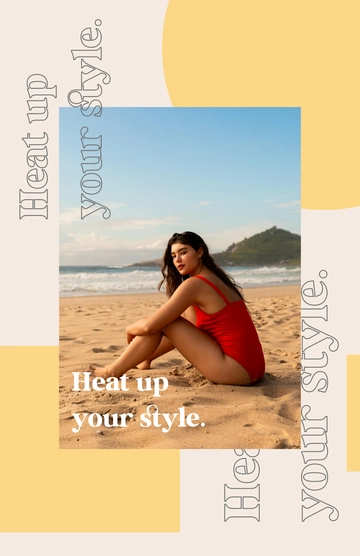 Free Summer Fashion Poster Template to Edit Online