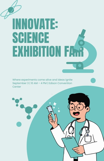 Free Science Exhibition Fair Poster Template to Edit Online