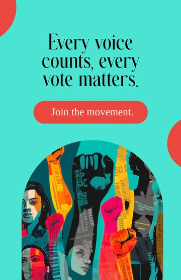 Free Human Rights Democracy Poster Template to Edit Online