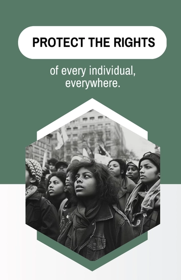 Free Editable Human Rights Violation Poster Template to Edit Online