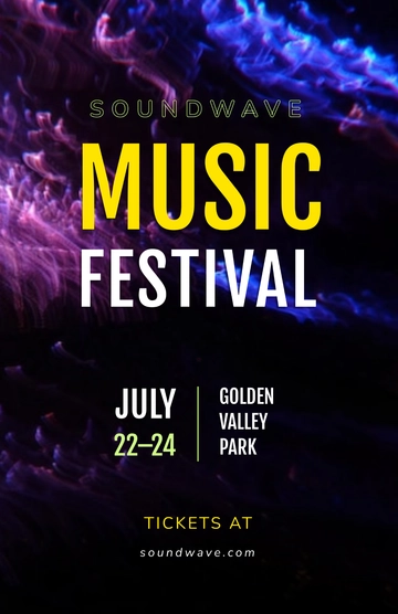 Free Music Festival Poster Template to Edit Online