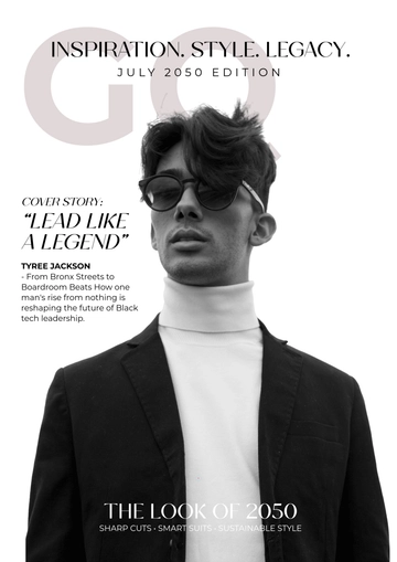 Free GQ Inspirational Cover Page Template to Edit Online
