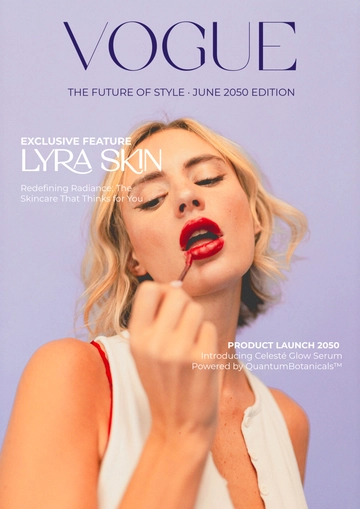 Free Vogue Product Cover Page Template to Edit Online