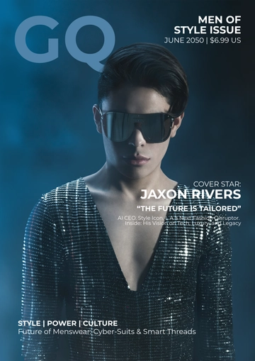 Free GQ Single Cover Page Template to Edit Online