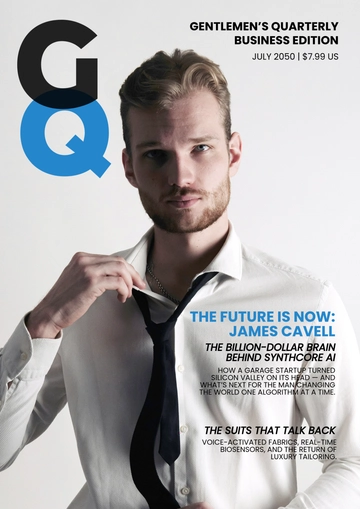 Free Simple GQ Business Cover Page Template to Edit Online