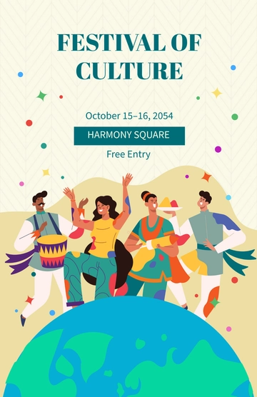 Free Festival Event Poster Template to Edit Online