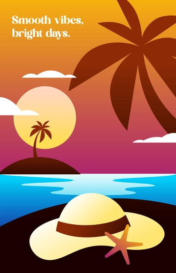 Free Gradient Summer Poster Design Template to Edit Online