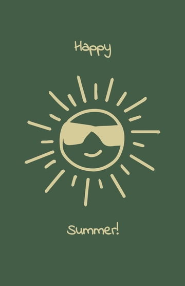 Free Happy Summer Poster Template to Edit Online