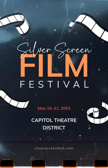 Free Film Festival Poster Template to Edit Online