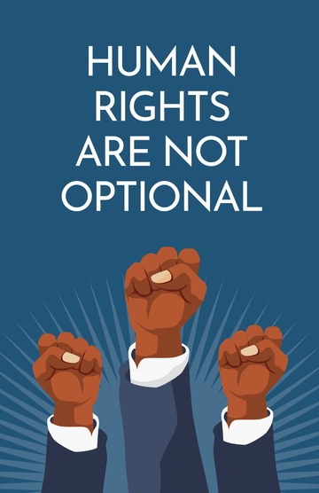 Free Human Rights Poster Template to Edit Online