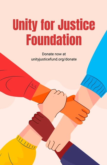 Free Human Rights Fundraising Poster Template to Edit Online