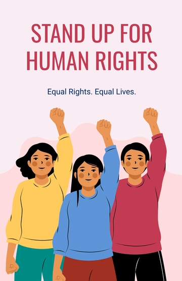 Free Creative Human Rights Protest Poster Template to Edit Online