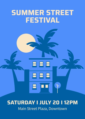 Free Summer Festival Invitation Template to Edit Online