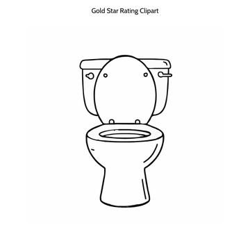 Free Black and White Toilet Clipart to Edit Online