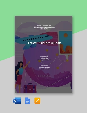 Exhibition Quotation Sample Template
