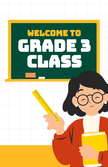 Free School Classroom Welcome Poster Template to Edit Online