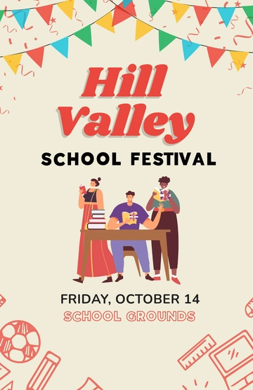 Free School Festival Poster Template to Edit Online