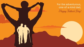 Free Exotic Father's Day Background Template to Edit Online
