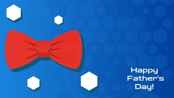 Free Modern Father's Day Bow Background Template to Edit Online