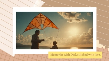 Free Father's Day Scrapbook Background Template to Edit Online