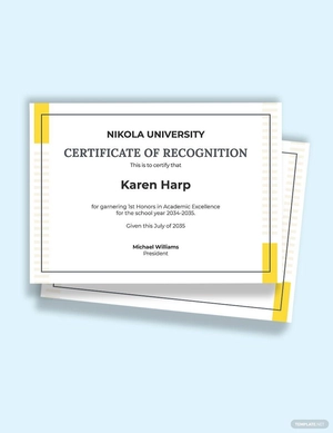 Certificate of Participation Template