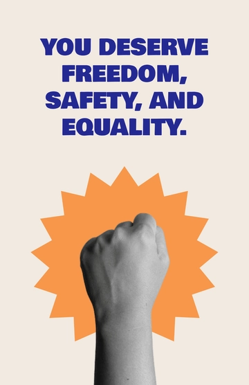 Free Universal Human Rights Poster Template to Edit Online