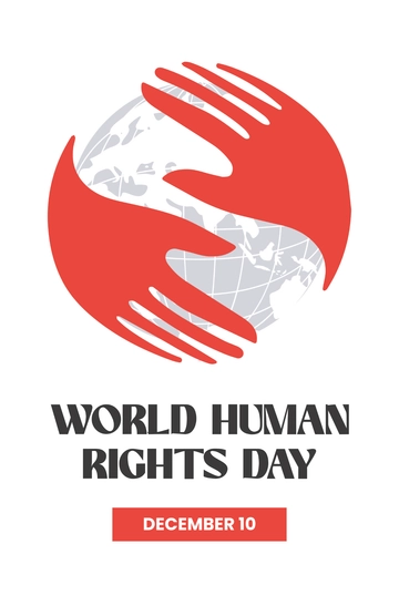 Free World Human Rights Poster Template to Edit Online
