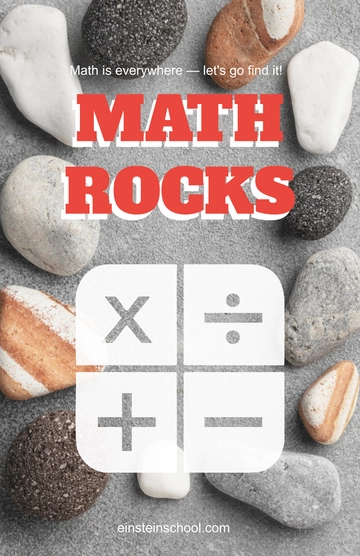 Free Math Poster for Classrooms Template to Edit Online