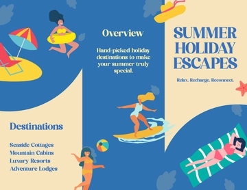 Free Summer Holiday Brochure Template to Edit Online