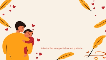 Free Rustic Yellow Father's Day Background Template to Edit Online
