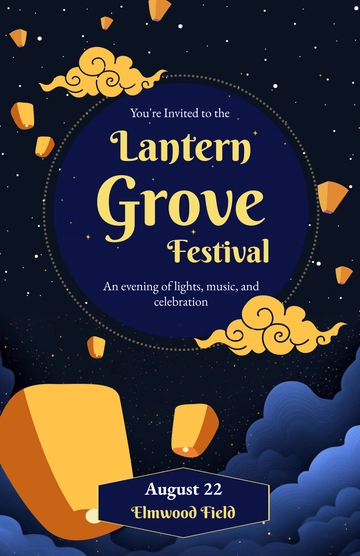 Free Festival Invitation Poster Design Template to Edit Online