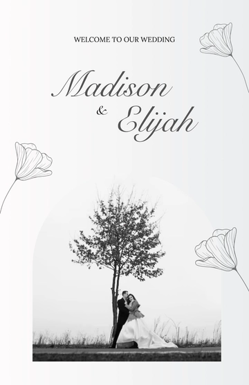Free Welcome to Our Wedding Poster Template to Edit Online