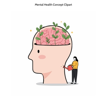 Free Mental Health Concept Clipart to Edit Online