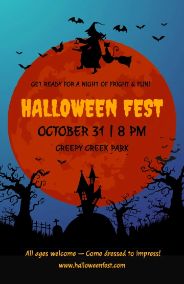 Free Halloween Poster Template to Edit Online