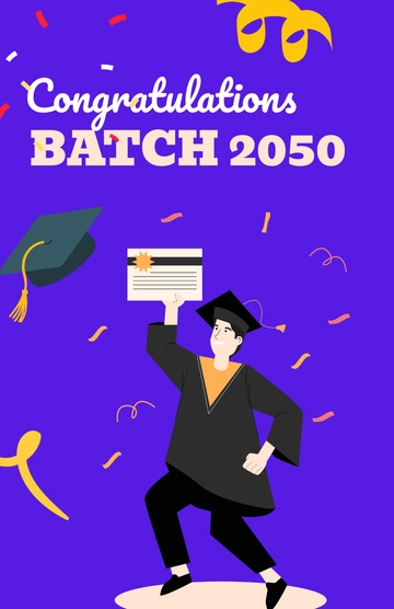 Free Congratulations Poster Template to Edit Online