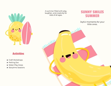 Free Adorable Summer Brochure Design Template to Edit Online