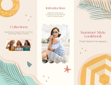 Free Summer Lookbook Brochure Template to Edit Online
