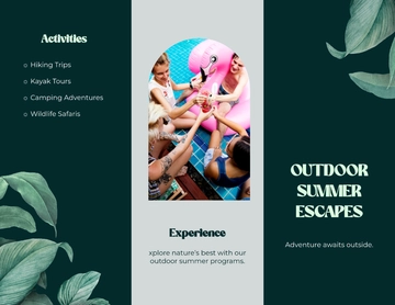 Free Outdoor Summer Brochure Template to Edit Online