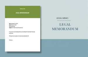 Sample Legal Memo Template