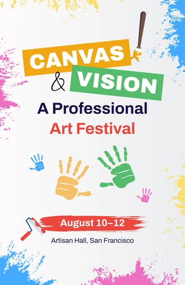 Free Professional Art Festival Poster Template to Edit Online